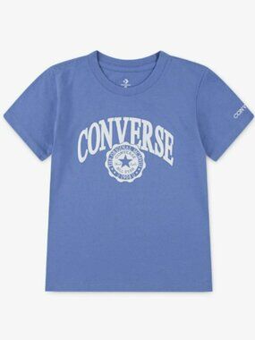 NWT. CONVERSE Original Girls Blue Logo T-shirt